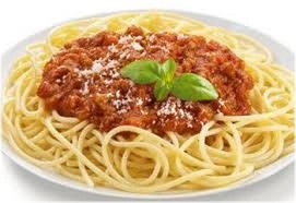 Met bolognesesaus rundergehakt keuze uit spaghetti of penne